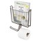 mDesign Metal Wall Mount Toilet Tissue Paper Roll Holder & Basket